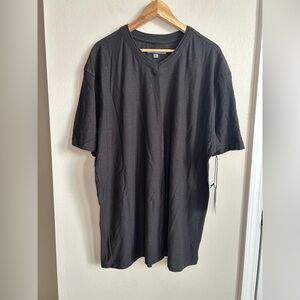 NWT PD&C Craftsmanship Grey Charcoal 100% Cotton V Neck Tee T Shirt Size 3X